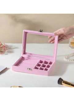 FALMER Jewelry Organizer Designed to Store Necklaces, Rings and Earring Holders to Keep Your Jewelry Shining for Longer Periods - Pink  - Image 5