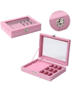 FALMER Jewelry Organizer Designed to Store Necklaces, Rings and Earring Holders to Keep Your Jewelry Shining for Longer Periods - Pink  - Image 2