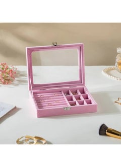 FALMER Jewelry Organizer Designed to Store Necklaces, Rings and Earring Holders to Keep Your Jewelry Shining for Longer Periods - Pink  - Image 3
