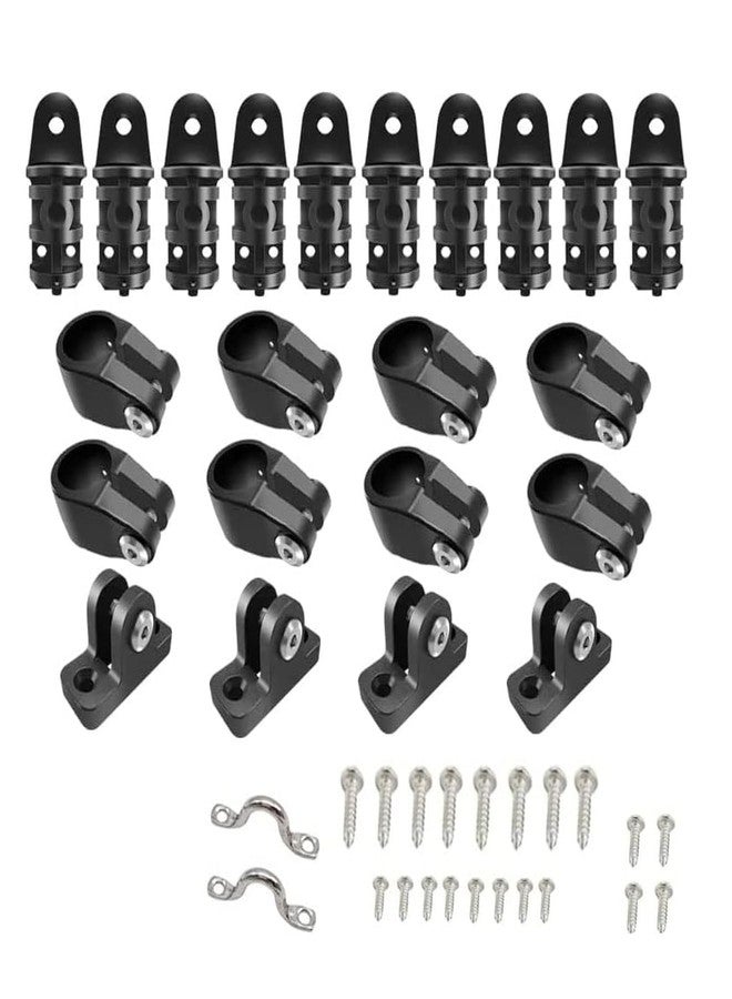 NOBLEZHU 22Pcs Bimini Top Fittings Hardware 7/8" Nylon Boat Top Fittings Hardware 4 Bow Bimini Top Hardware Fittings Set Boat Canopy Parts - Image 1