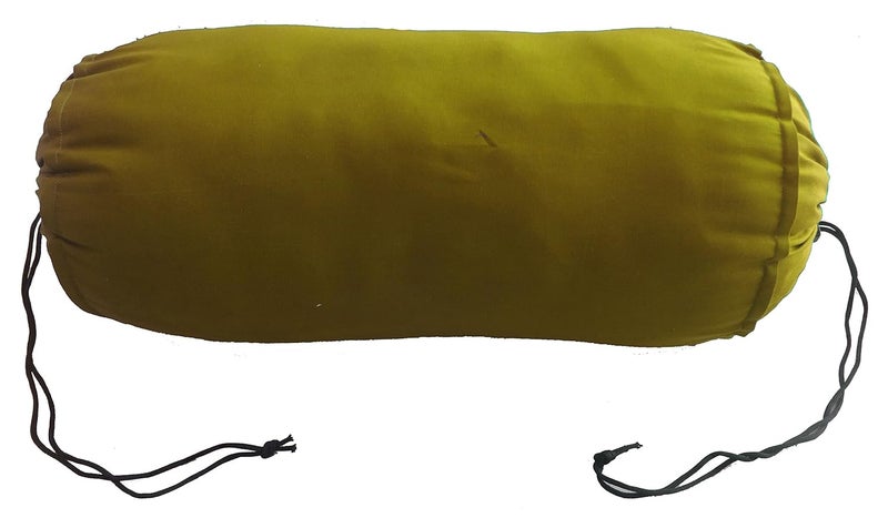Saffron Cotton Deewan Couch Round Removable Bolster Cover 10 Diameter x 24 Long25 cm Diameter x 60 cm Long Set of 2 - Image 3