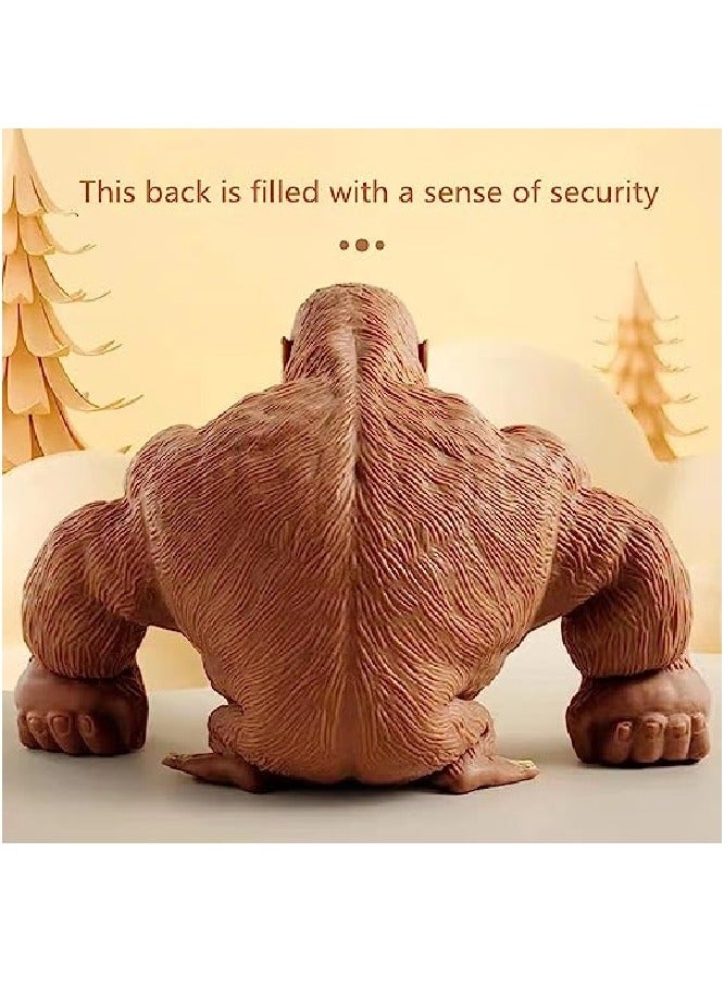 Stretchy Glue-Sand Filled Rubber Gorilla, Latex Gorilla Soft Decompression Doll Toy, Animal High-Elastic Stretchable Decompression, Decompression Toy for Adults and Children  - Image 3