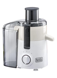 BLACK&DECKER Black+Decker 250W Juicer Extractor with Large Feeding Chute, White/Grey - JE250-B5  - Image 1
