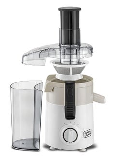 BLACK&DECKER Black+Decker 250W Juicer Extractor with Large Feeding Chute, White/Grey - JE250-B5  - Image 2