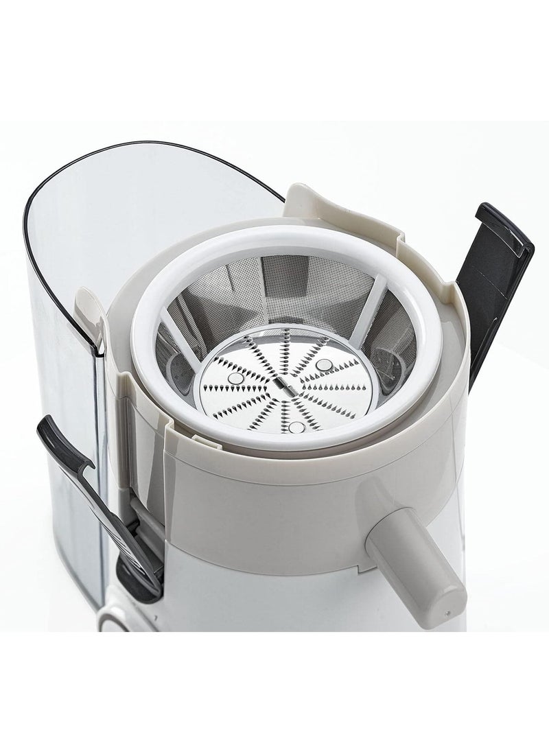 BLACK&DECKER - Black+Decker 250W Juicer Extractor with Large Feeding Chute, White/Grey - JE250-B5 - Image 1