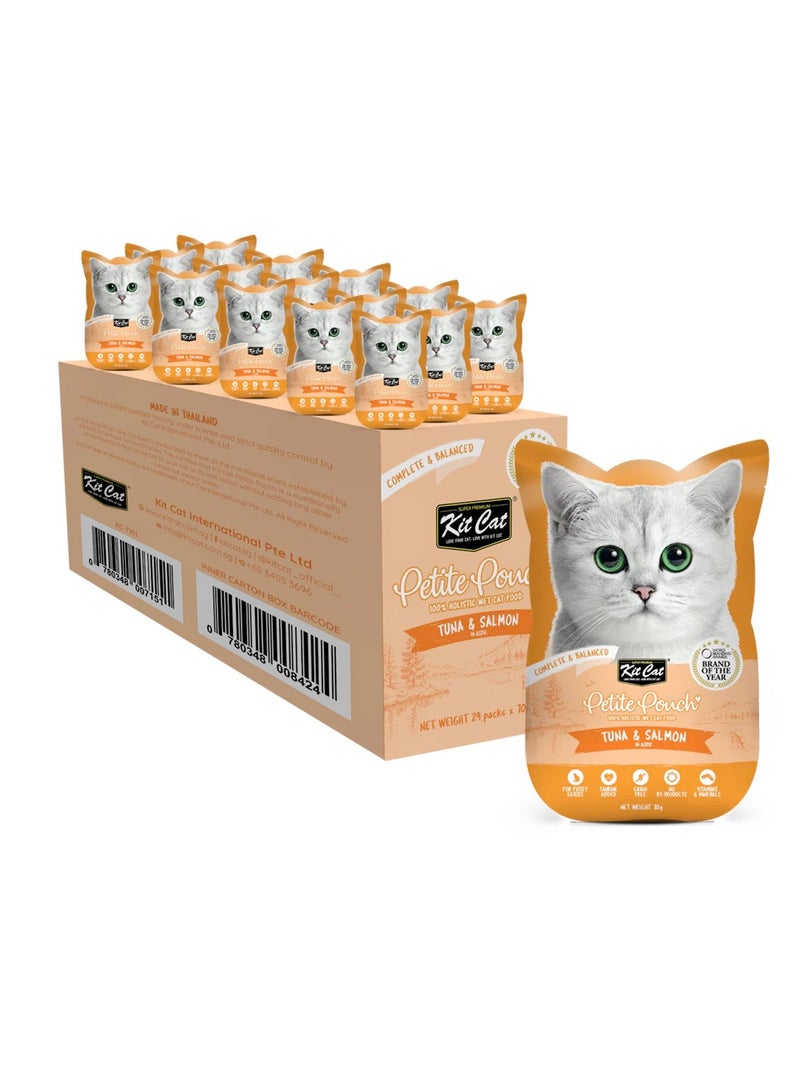 كيت كات عبوة من 24 كيسًا صغيرًا من التونة والسلمون 24 × 70 جم - Image 1