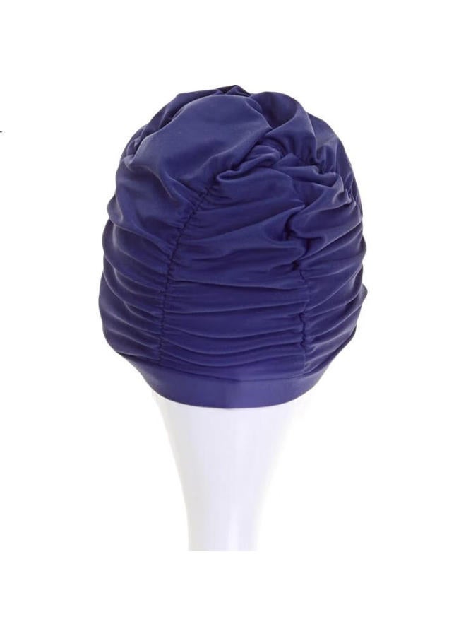 Sanqi Swimming Cap For Women, Extra Large Size, Long Hair, Ear Protection, Comfortable, Adult Equipment, Hot Spring Supplies, 88800 Navy Blue - Image 3