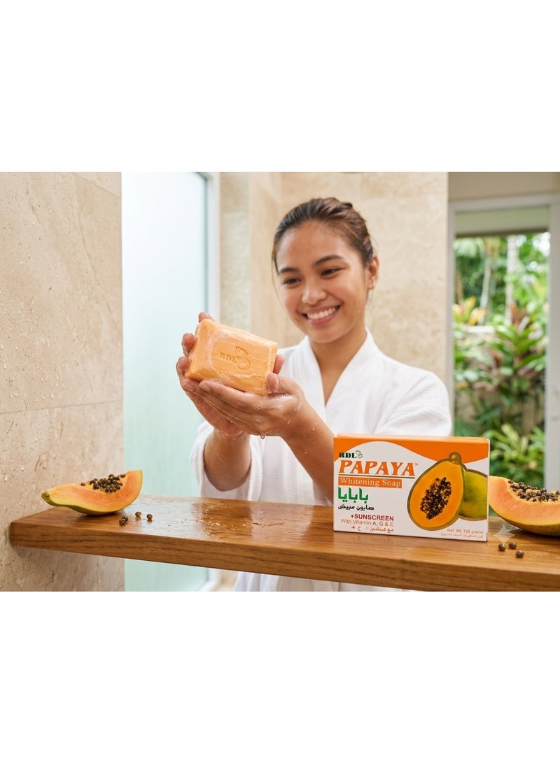 RDL Papaya Whitening Soap 135grams - Image 3