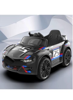 Generic Kids Electric Ride on Vehicles, Motorised Toy Cars Children Electric Car with Remote Control,  Baby Ride on Toy Car Electric Car Black  - Image 2