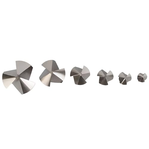Dtacke 6PC 90 Degree 3 Flute Chamfering End Mill Cutter Drill Bit HSS Chamfer Countersink Bits Set - Image 3