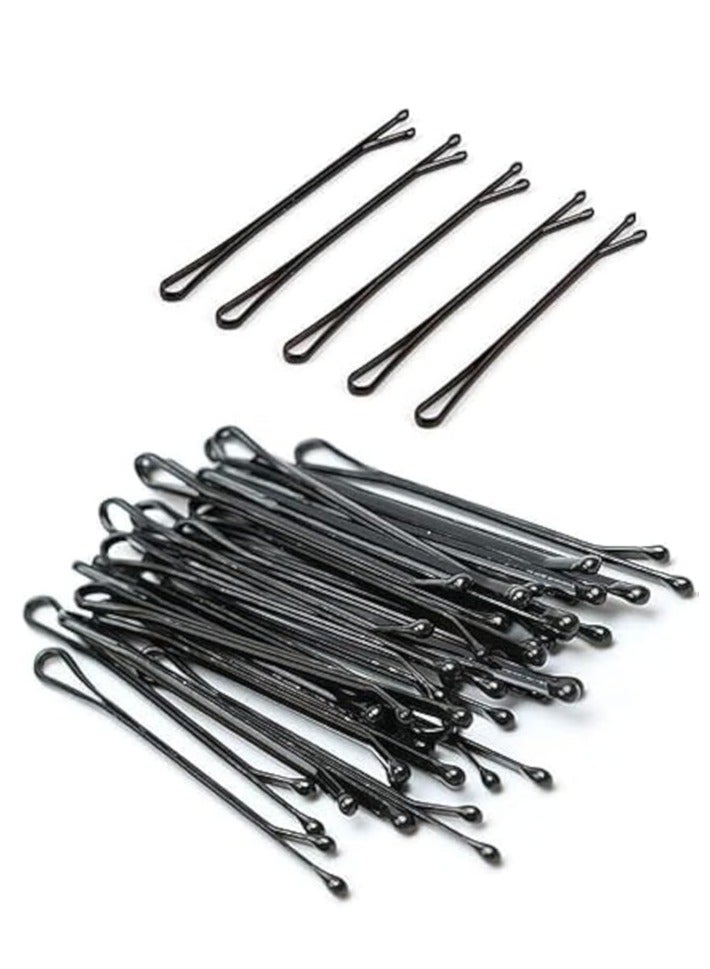 100pcs Hair Styling Pins Black Straight Hair Pins for Girls Kids Women