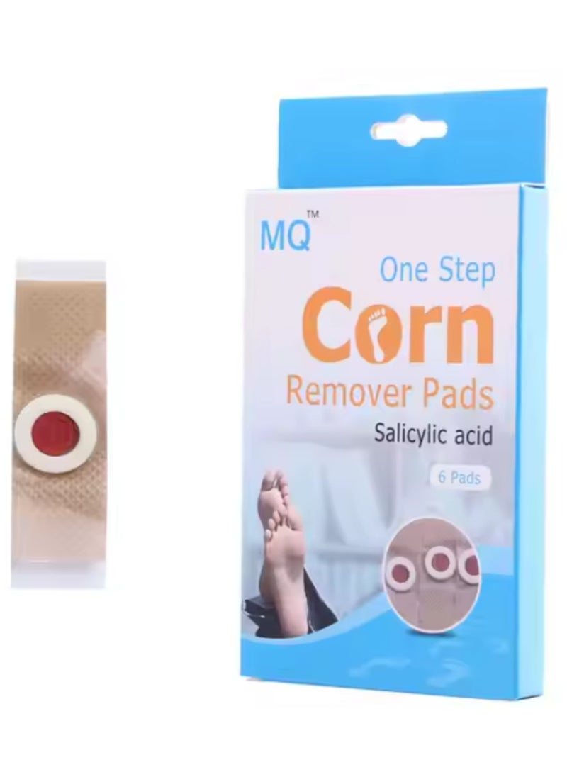 MQ Corn Removal Pads, Wart Remover, Corn Pads, Corn Removal Relief Corn Pain and Foot Care Corn Plasters 6 pads  - Image 2