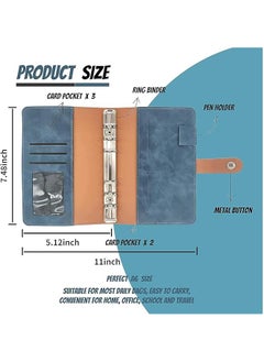 joyzzz Budget Binder A6 Pu Leather Binder Including One 6 Ring Soft Leather Binder Cover Budget Planner 12 Cash Envelopes 12 Budget Sheets 5 Dividers Money Organizer For Cash For Saving Binder  - Image 5