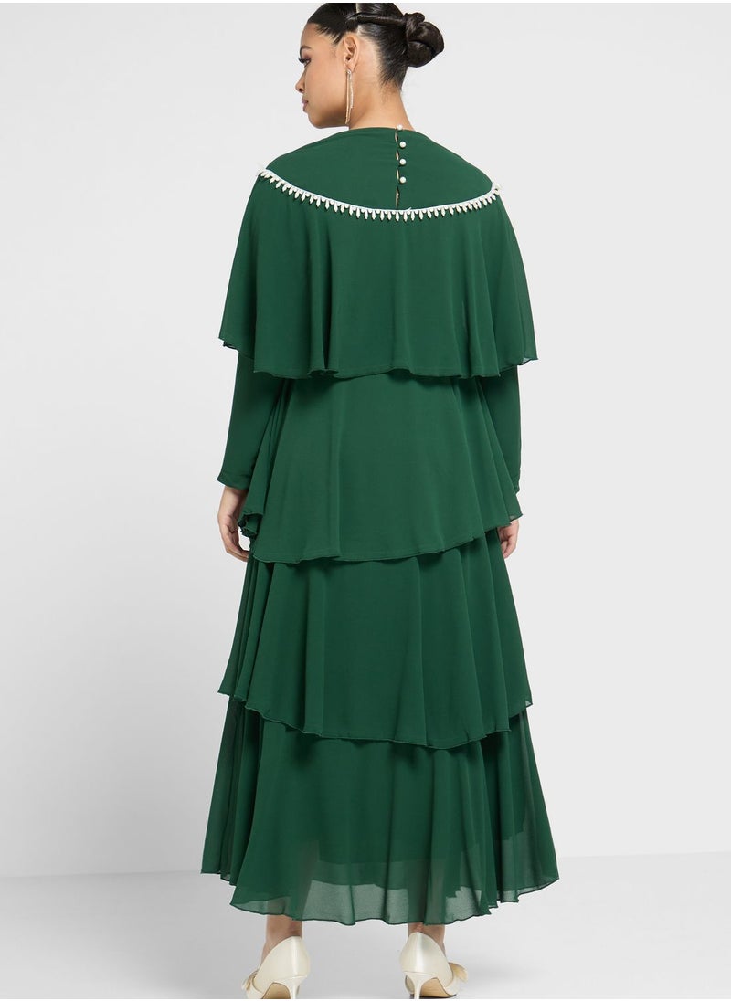 Khizana - Layered A-Line Dress - Image 1
