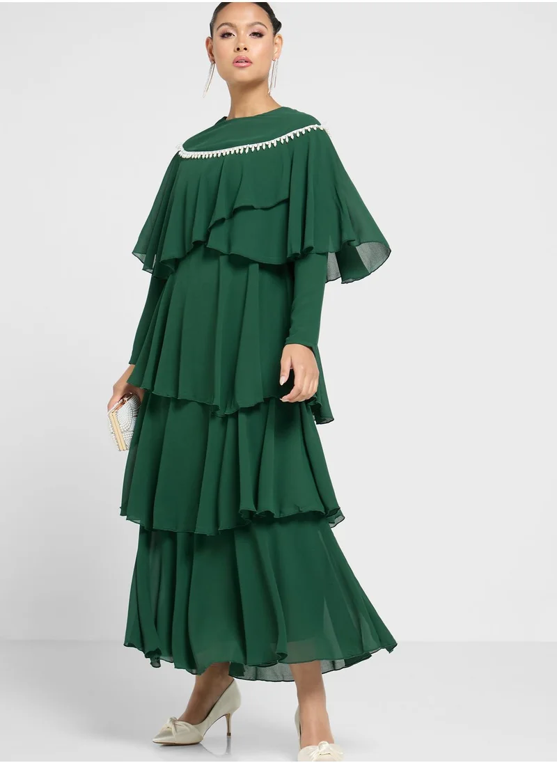 Khizana Layered A-Line Dress