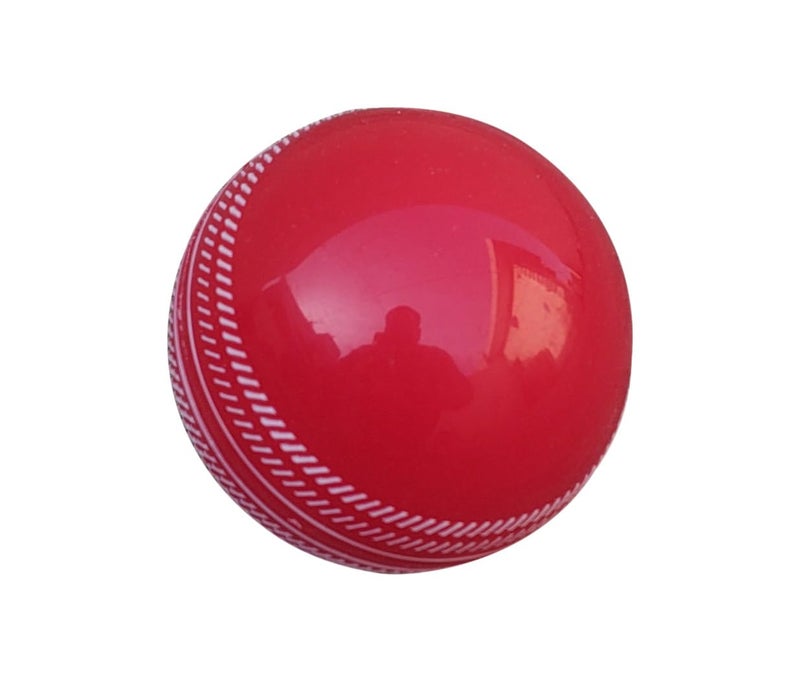 IFOLDUP Rubber Synthetic Cricket Ball i10 -Poly Hard Ball for Indoor and Outdoor Training(RED Combo) - Image 3