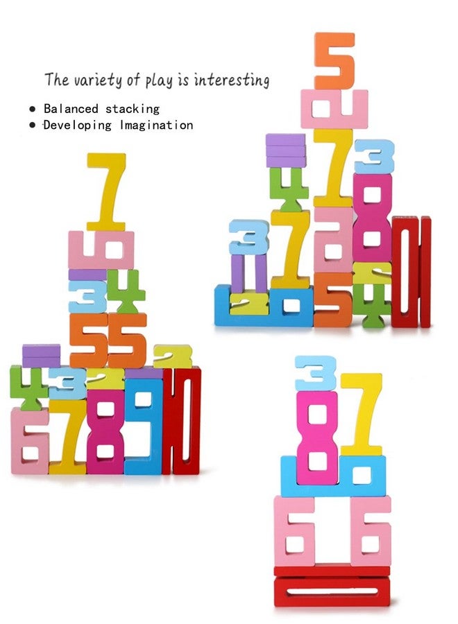 JYJ Wooden Stacking Building Blocks for 3+ Years Old Kids 1-10 Number Game Balance Competition Toy, Gift for Boys Girls - Image 4