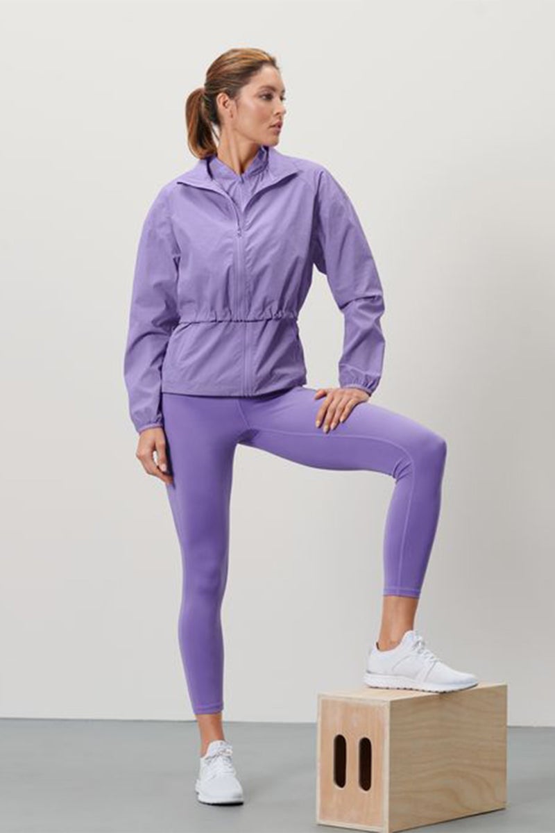 Tchibo Women Sportswear Fit Plain Running Jacket, Lavender  - Image 1