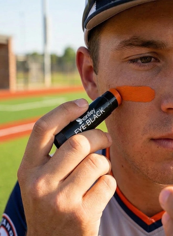 Honlley Dark Orange Eye Black Stick for Sport，Anti-Glare EyeBlack Baseball Football Softball Lacrosse Accessories, Waterproof Last All Game, High Pigmented，Smooth Application - Image 3