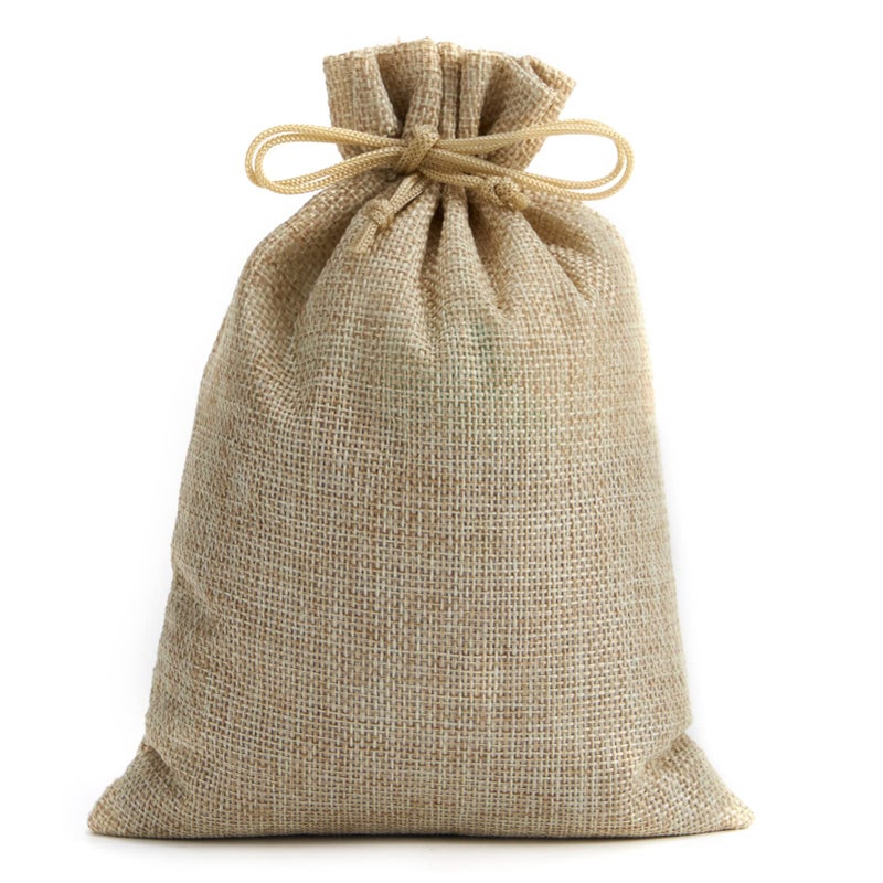 Tendwarm 20 Pcs 59x78 Inch Burlap Gift Bags with Drawstring Linen Jewelry Bag for Wedding Party Favors
