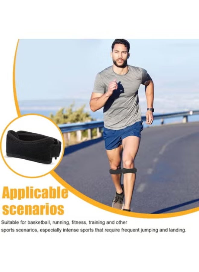 زوج دعامة ركبة طبية (قطعتين) - حزام دعم الركبة الرياضي لتخفيف الآلام والتهابات الأوتار - دعامة قابلة للتعديل ومثالية للجري، كرة القدم، والتمارين الرياضية - Image 3