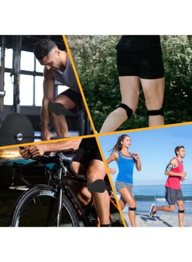 زوج دعامة ركبة طبية (قطعتين) - حزام دعم الركبة الرياضي لتخفيف الآلام والتهابات الأوتار - دعامة قابلة للتعديل ومثالية للجري، كرة القدم، والتمارين الرياضية - Image 5