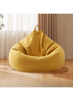 Poppins Home Cozy & Lightweight Polyester Bean Bag Chair: Perfect for Any Space (Yellow)  - Image 1