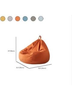 Poppins Home Cozy & Lightweight Polyester Bean Bag Chair: Perfect for Any Space (Yellow)  - Image 2