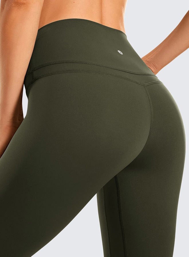 CRZ YOGA Women's Naked Feeling I Workout Leggings 28 Inches - High Waisted Full-Length Yoga Pants Olive Green Large - Image 3