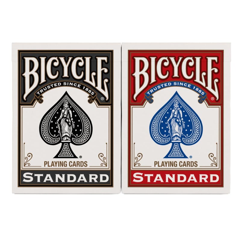 Bicycle Playing Cards 4 Pack, Standard Index Poker Size Decks in Red and Black for Poker, Blackjack, Rummy, Family Game Nights, and Classic Card Games, All Ages - Image 2