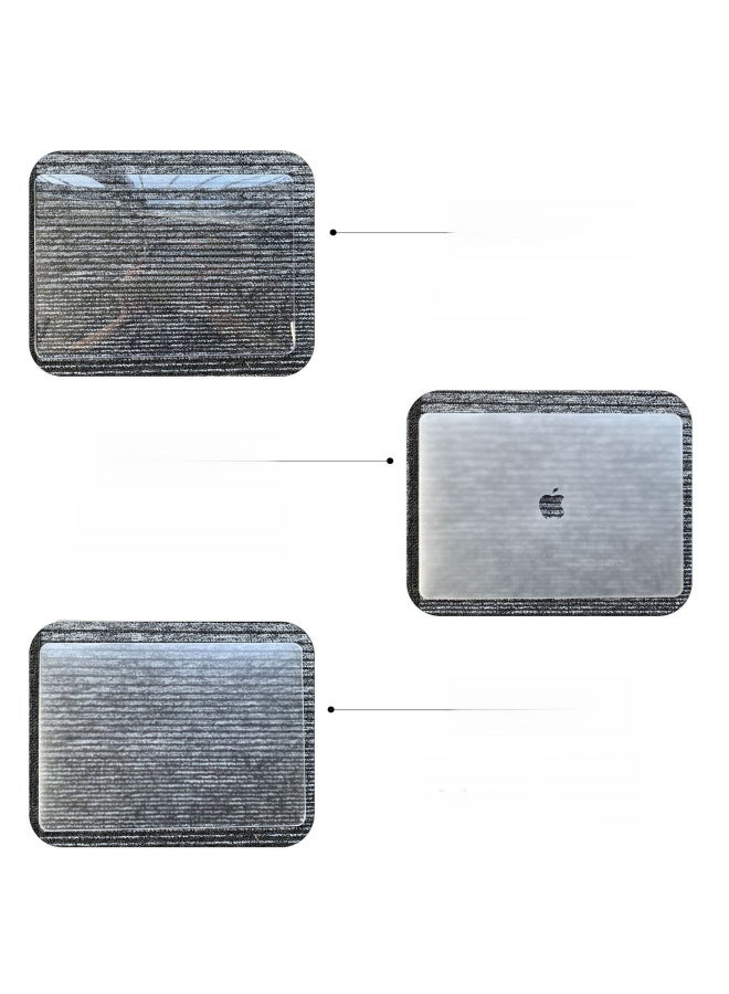 For Apple Notebook Protective Case Air13 Ultra-thin Misty Crystal Sand Transparent Soft Macbook Computer Protective Case-Color:Dot-Light Blue (Flat)-Applicable Model:old Air13(A1466/1369) - Image 3