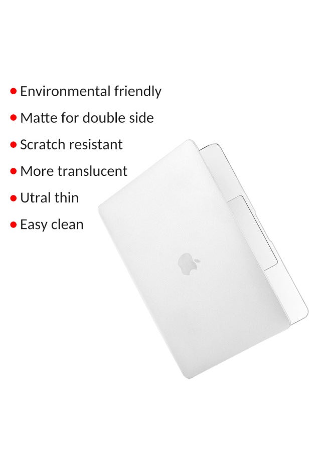 For Apple Notebook Protective Case Air13 Ultra-thin Misty Crystal Sand Transparent Soft Macbook Computer Protective Case-Color:Dot-Light Blue (Flat)-Applicable Model:old Air13(A1466/1369) - Image 4