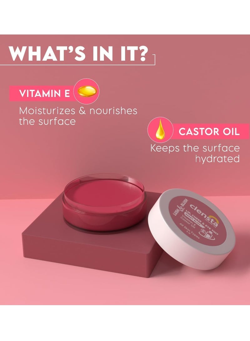 Clensta Lip Cheek Tint Candy Cane with Goodness of Vitamin E Castor Oil 5G - Image 4