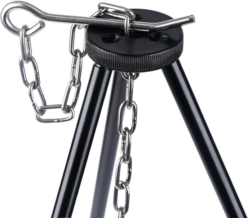 NewBEP Camping Dutch Oven Tripod Mini Adjustable Grill Cooker Campfire Grill Stand with Storage Bag for Outdoor Activities - Image 3