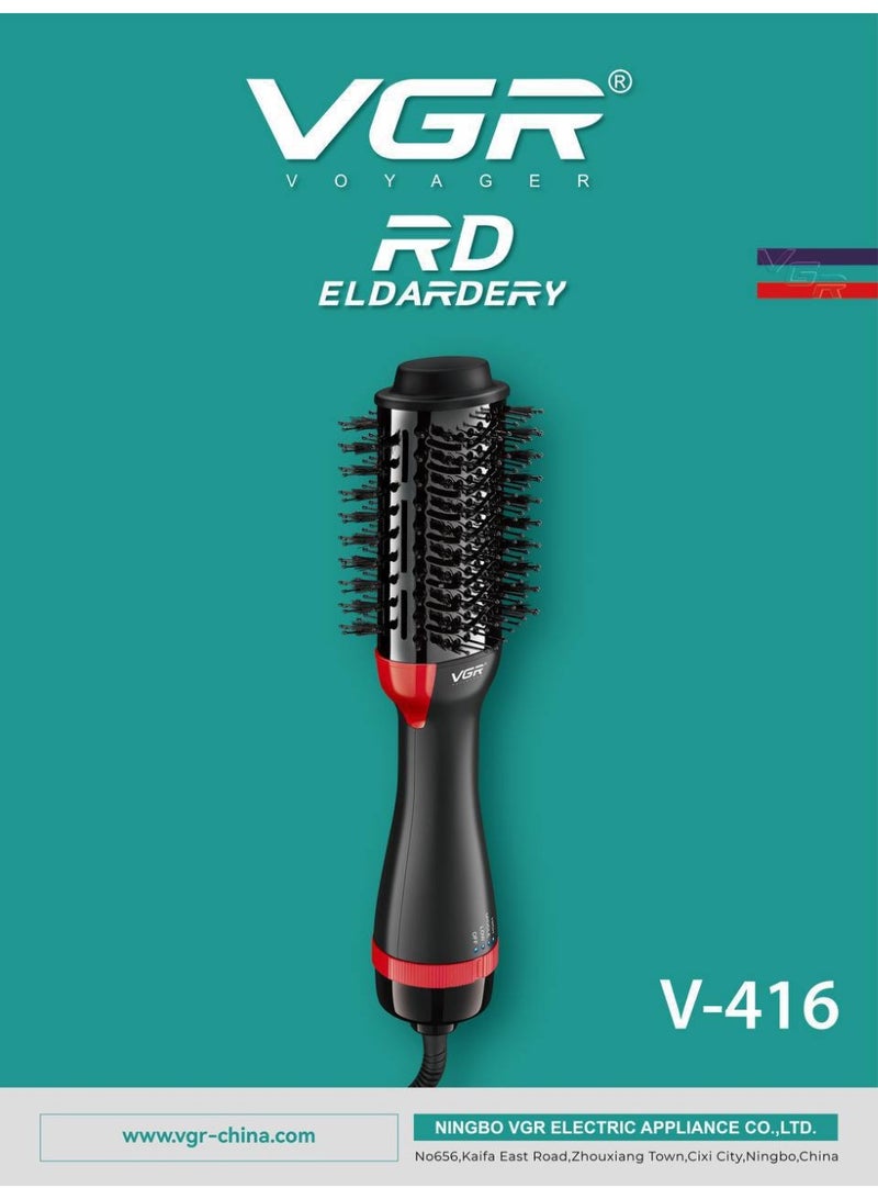 VGR V‑416: فرشاة ومجفف هواء احترافي‑3 في 1 لتصفيف وتجفيف الشعر بسهولة وأناقة