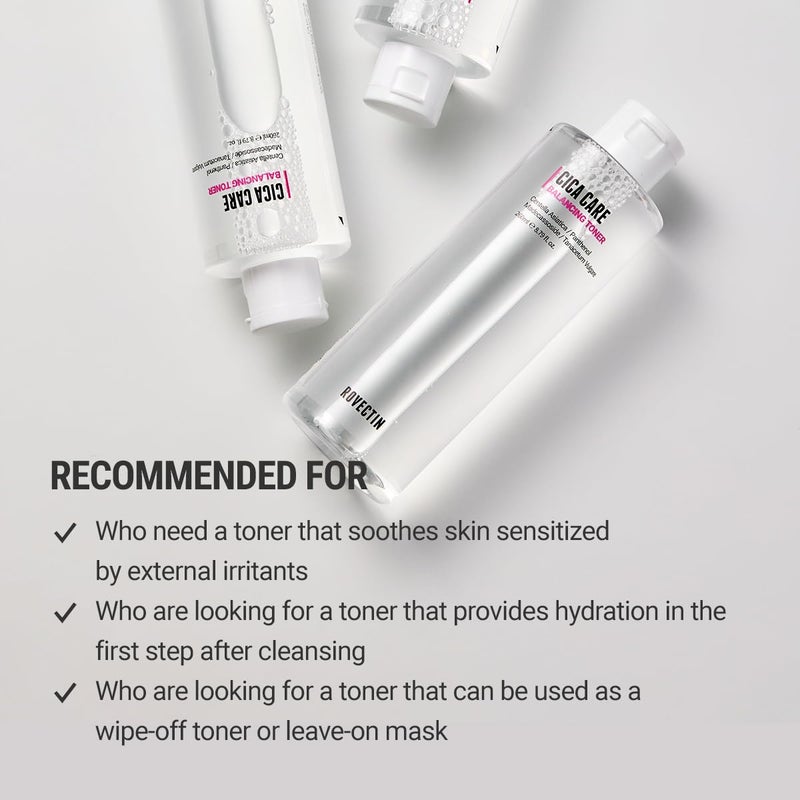 rovectin [Rovectin] CICA Care Purifying Toner - Soothing Facial Toner for Sensitive and Irritated Skin with Houttuynia Cordata Extract and Madecassoside (8.8 Fl. oz) - Image 3