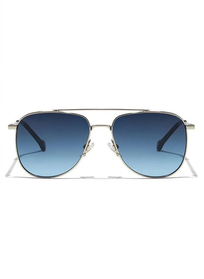 30Sundays 30Sundays LEGACY,Men Sunglasses, Aviator Sunglasses, UV Protection: UV400 (Silver,Blue)