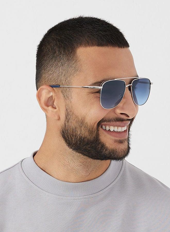 30 سندايز نظارات شمسية رجالية ليجاسي من  صندايز، طيار، حماية من الأشعة فوق البنفسجية  فضي، أزرق - Image 5