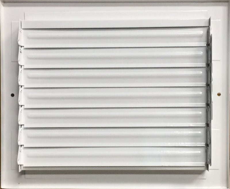 HBW 10"x 8" (Duct Opening Size) 2-Way Stamped Face Steel Ceiling/sidewall Air Supply Register - Vent Cover - Actual Outside Dimension 11.75" X 9.75" - Image 2