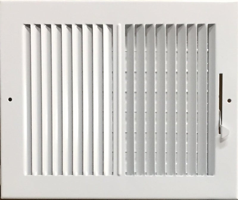 HBW 10"x 8" (Duct Opening Size) 2-Way Stamped Face Steel Ceiling/sidewall Air Supply Register - Vent Cover - Actual Outside Dimension 11.75" X 9.75" - Image 5
