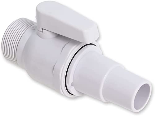 Wadoy SP0729 Econoline 2 Way Ball Valve Replacement Compatible with Hayward – 1.5" MIP x 1.5" - 1.25" Hose Adapter Econoline ABS Valve, 50 psi, Non-Corrosive - Image 1