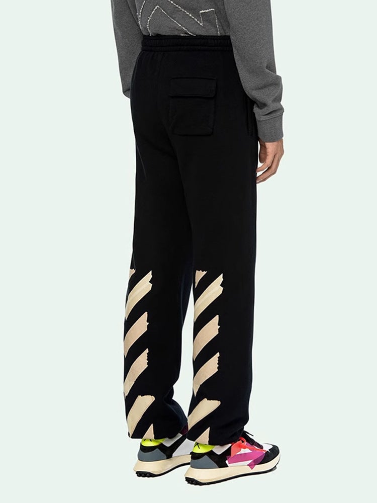 Trendy Brand Fw Off White Loose Casual Sports Pants For Men And Women Ow Long Pants Couple Jogger Sweatpants - Image 5