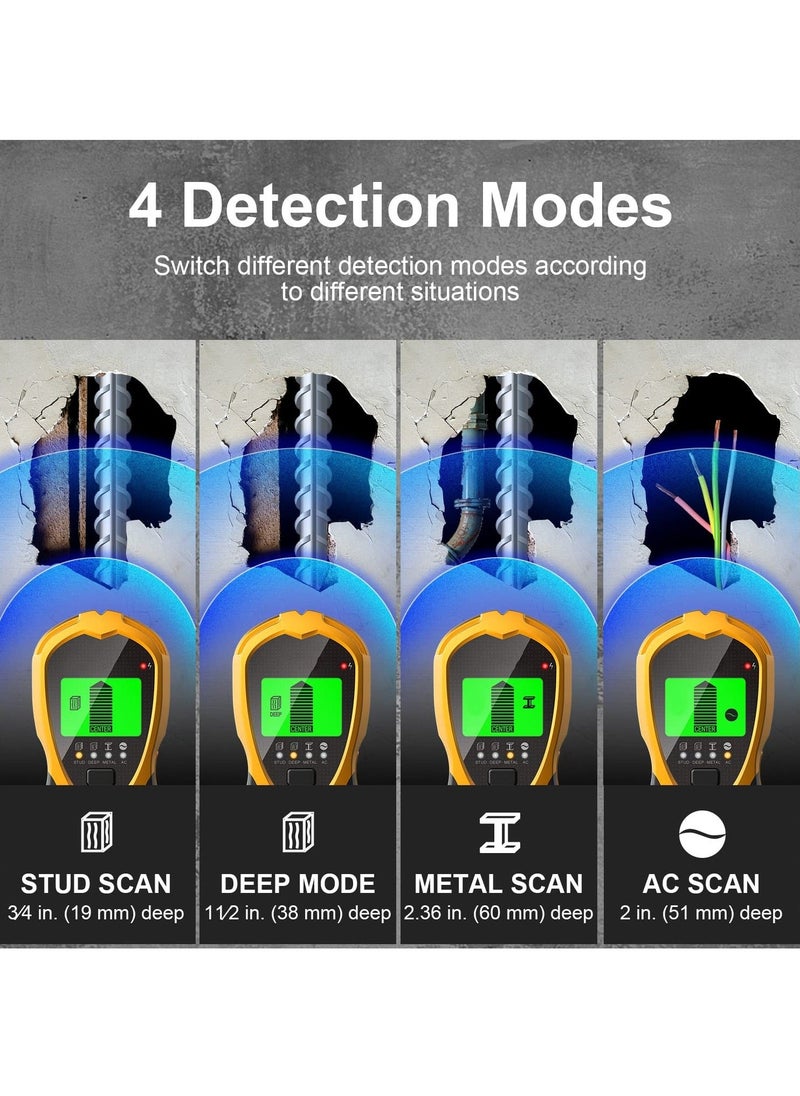 Generic - Stud Finder Wall Scanner,Wall Detector, Non Contact Voltage Cable Tester for AC Wire Metal Inside Wood, Center Beam Finding,Joist Detection with LCD Display - Image 1