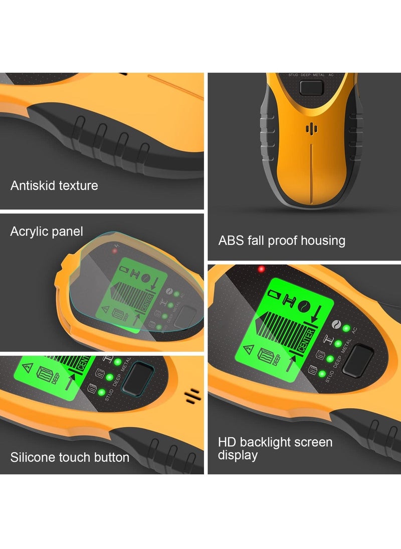 Generic - Stud Finder Wall Scanner,Wall Detector, Non Contact Voltage Cable Tester for AC Wire Metal Inside Wood, Center Beam Finding,Joist Detection with LCD Display - Image 1