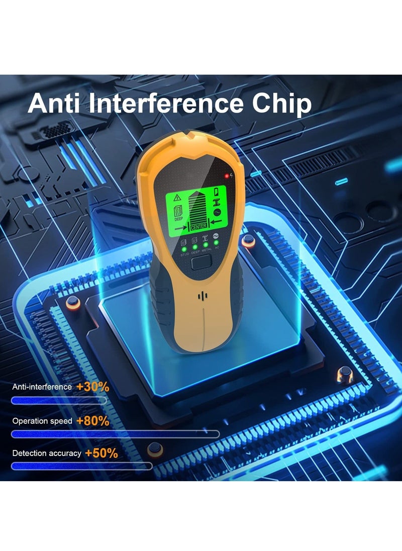 Generic - Stud Finder Wall Scanner,Wall Detector, Non Contact Voltage Cable Tester for AC Wire Metal Inside Wood, Center Beam Finding,Joist Detection with LCD Display - Image 1