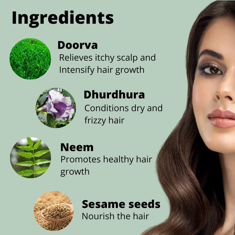 ATRIMED AntiDandruff Scurfol Shampoo Ayurvedic Formula By Plant Scientists  NonSticky  Easily Washable  300Ml  Pack Of 3  Controls Dandruff  Ayurvedic Shampoo - Image 3