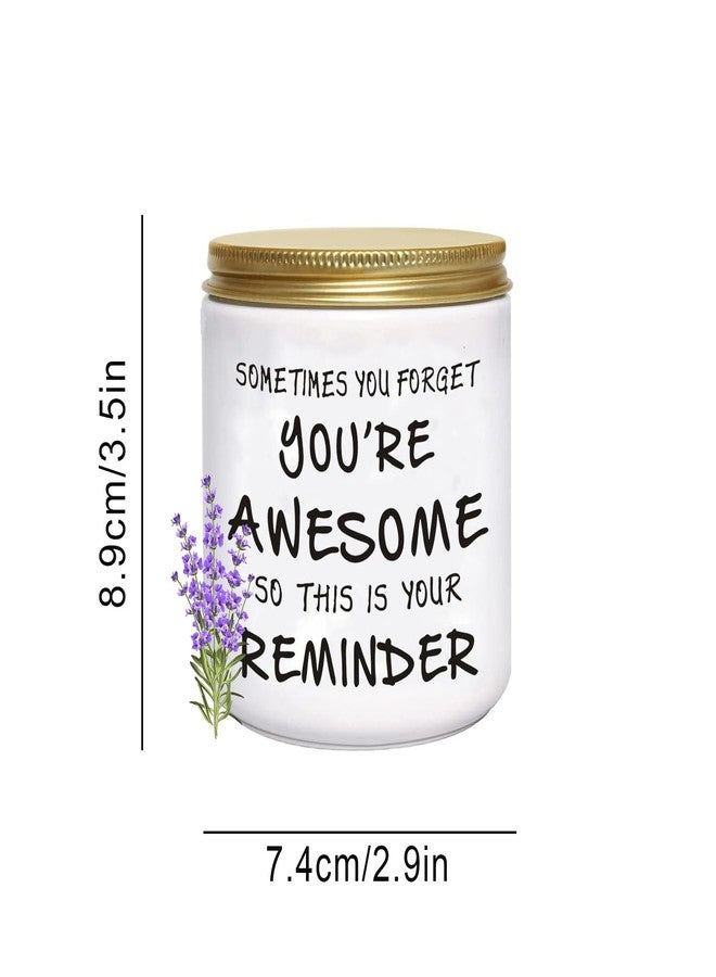 BFJLIFE Candles Gifts for Women Unique Inspirational Mothers Day Christmas Birthday Self Care Relaxation Spa Gifts for Sister Friend Her Wife Girlfriend Lavender Scented Candle - Image 3