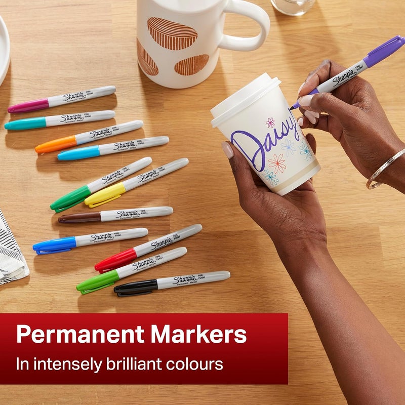 Sharpie Fine and Ultra Fine Point Permanent Markers Set - Image 3