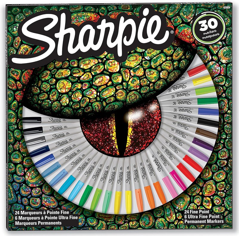 Sharpie Fine and Ultra Fine Point Permanent Markers Set - Image 1