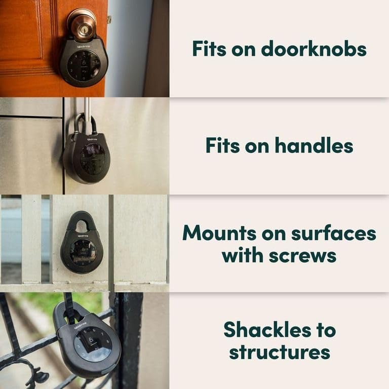 igloohome Keybox 3E Smart Lock Box – Large Key Safe w/Airbnb Sync (iOS/Android) – Remotely Generate Bluetooth-Keys & Pin Codes Without Internet - Image 4